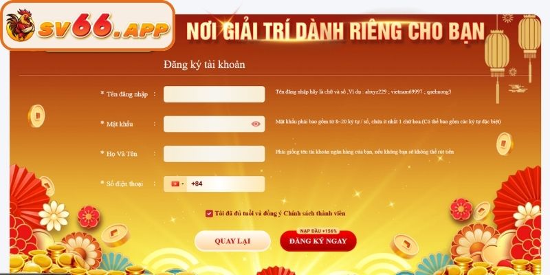 Hướng dẫn đăng ký SV66 nhanh gọn và an toàn nhất