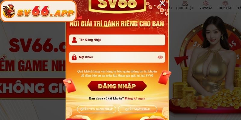 Hướng dẫn đăng nhập SV66 chỉ 3 bước đơn giản và an toàn