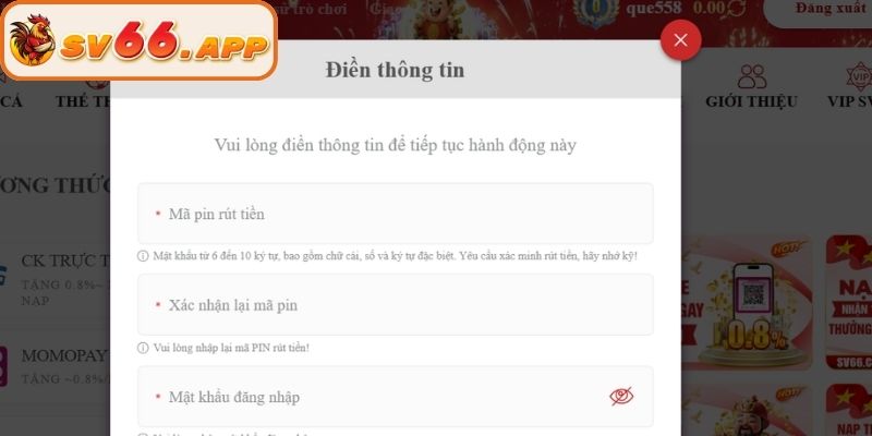 Nạp tiền SV66 bằng ví điện tử