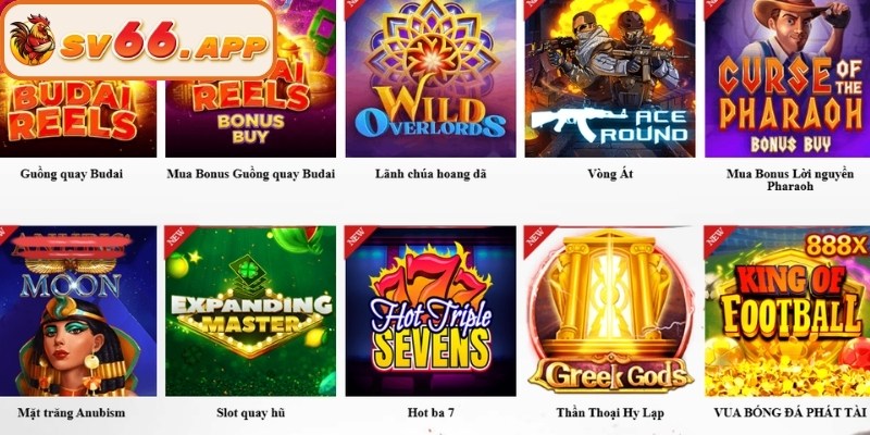 Trải nghiệm hàng loạt tựa game slots hấp dẫn